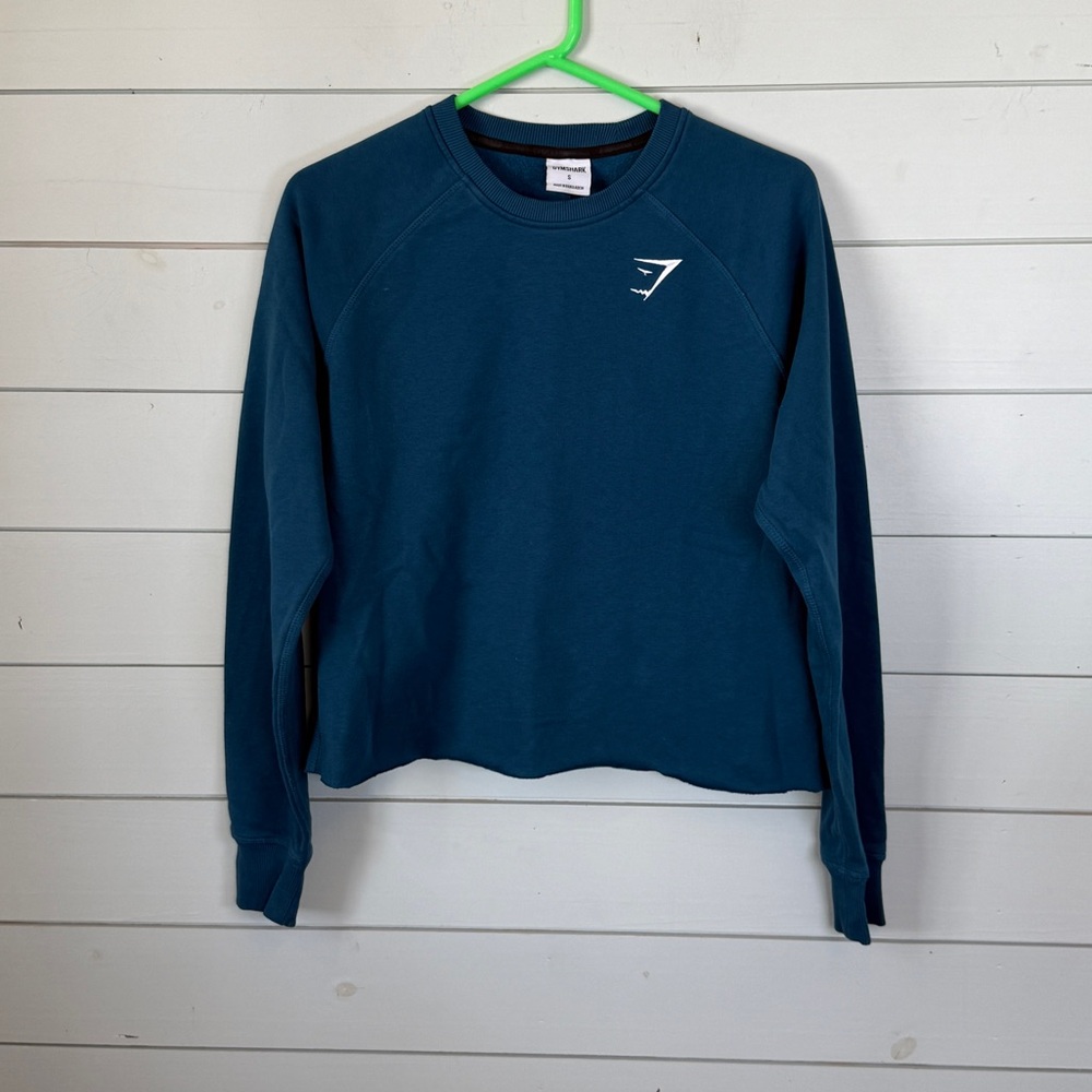 Gymshark sweatshirt crewneck teal blue women's size small
